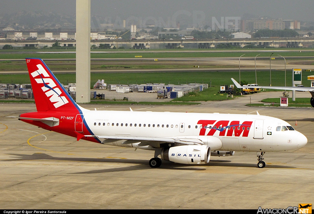 PT-MZF - Airbus A319-132 - TAM