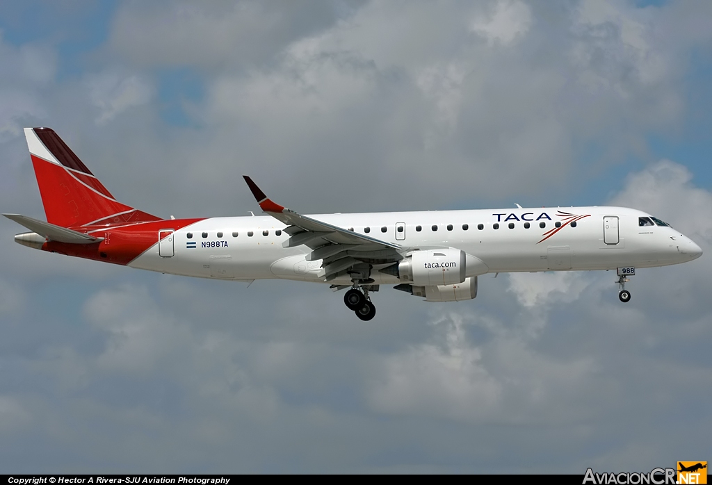 N988TA - Embraer 190-100IGW - TACA