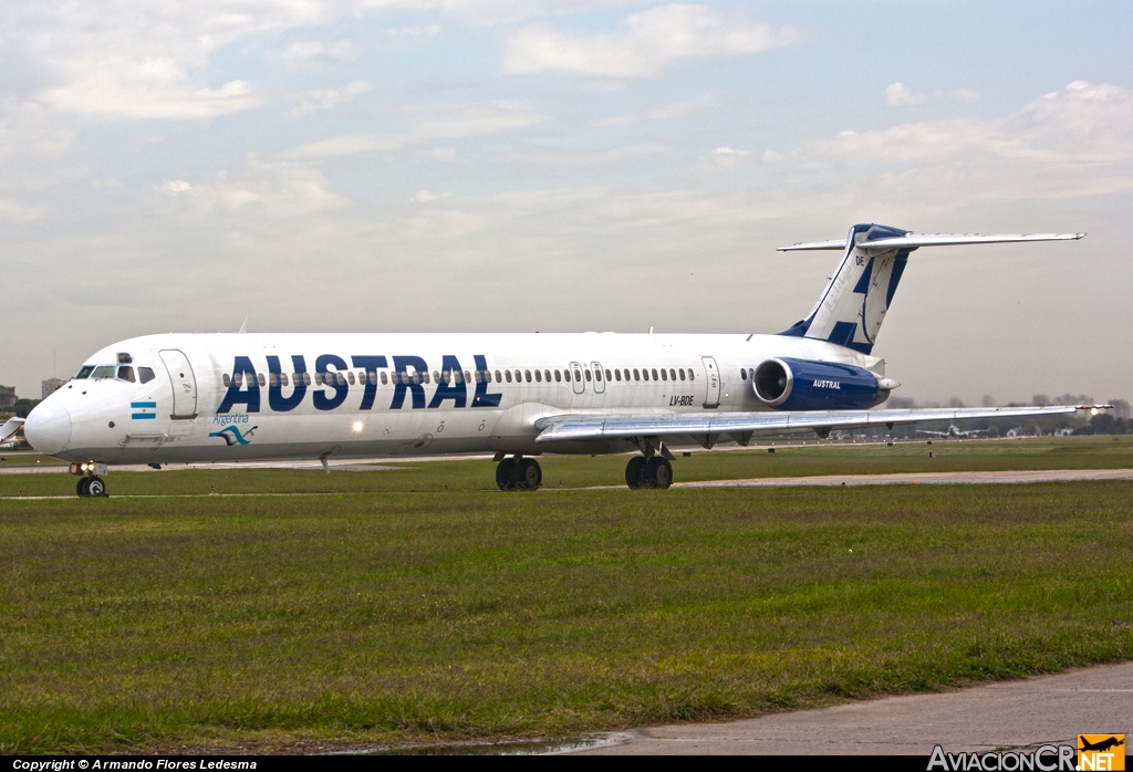 LV-BDE - McDonnell Douglas MD-83 (DC-9-83) - Austral Líneas Aéreas