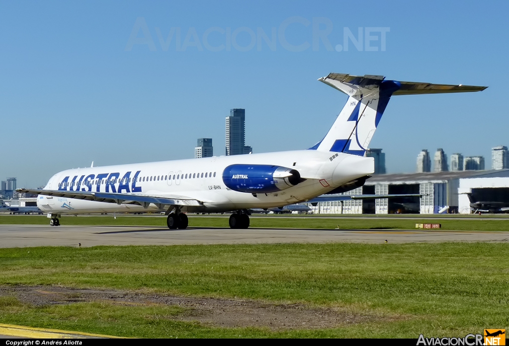 LV-BHN - McDonnell Douglas MD-83 (DC-9-83) - Austral Líneas Aéreas