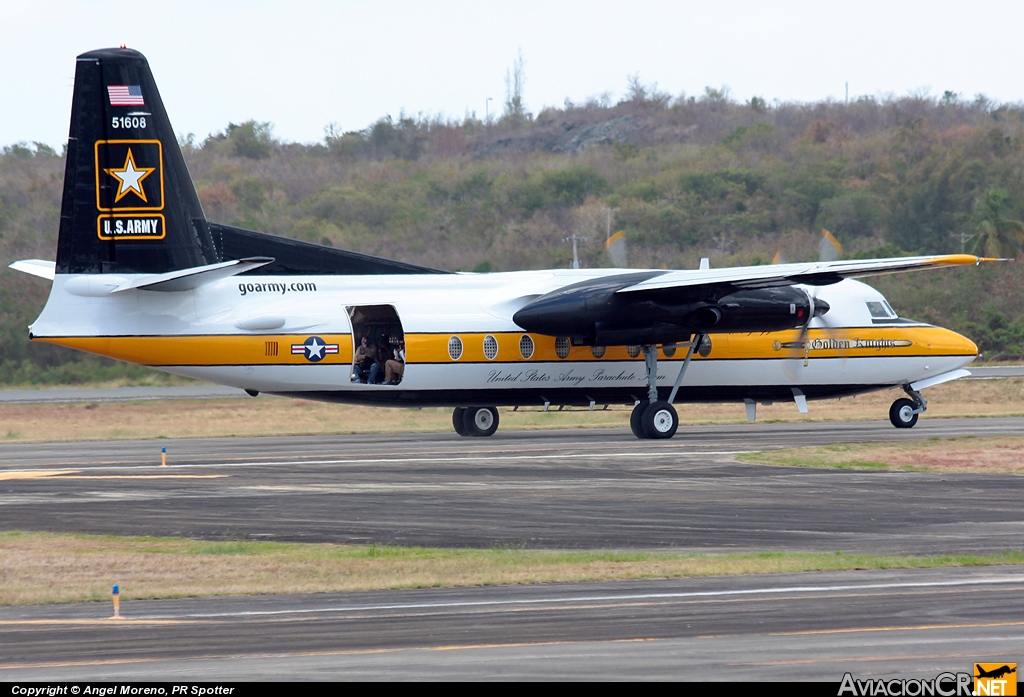 85-1608 - Fokker C-31A Troopship (F-27-400M) - USA - Armada / Army