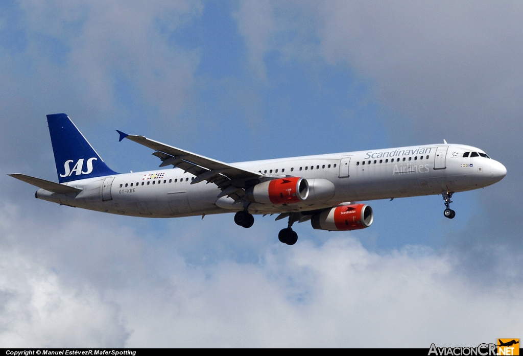 OY-KBE - Airbus A321-232 - Scandinavian Airlines - SAS