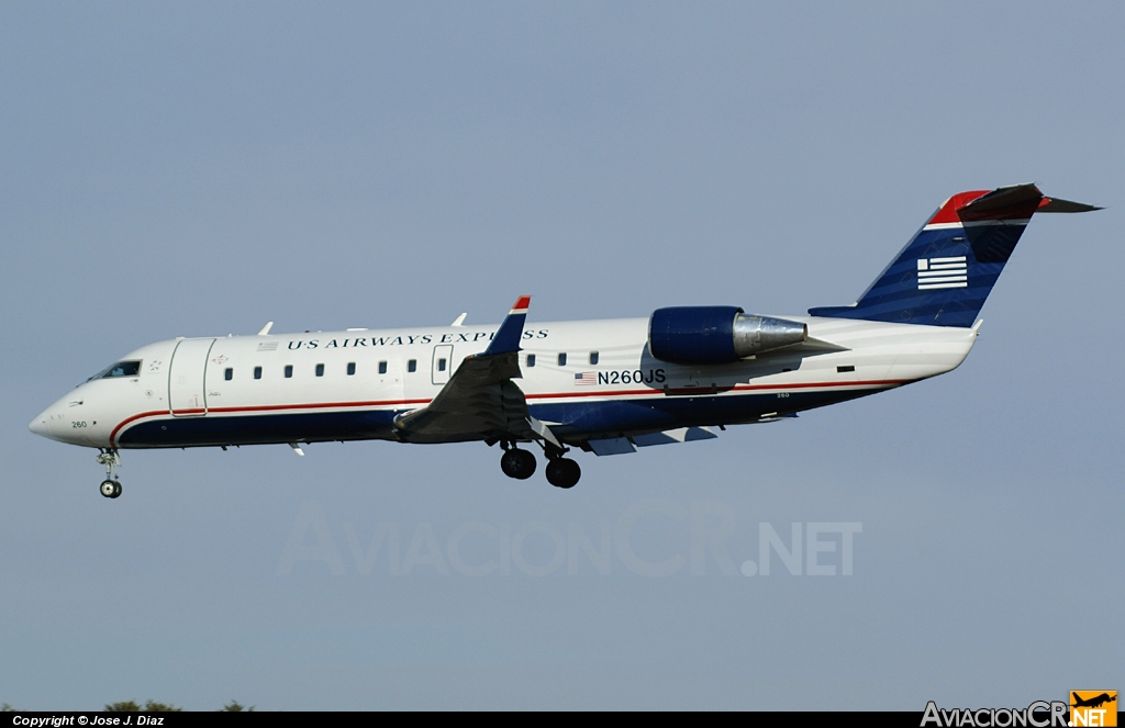 N260JS - Canadair CL-600-2B19 Regional Jet CRJ-200ER - US Airways Express (PSA Airlines)