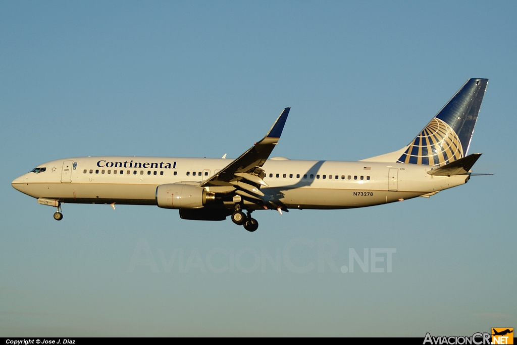 N73278 - Boeing 737-824 - Continental Airlines