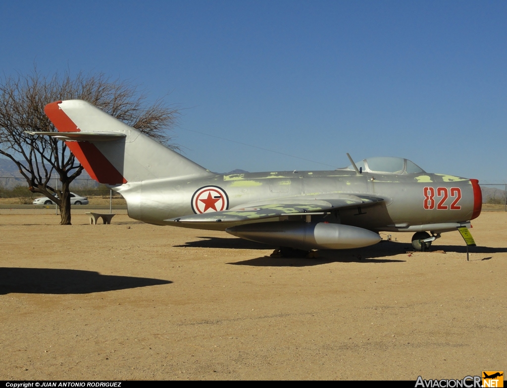 822 - Mikoyan-Gurevich MiG-15bis Fagot - Fuerza Aerea de Korea del Norte