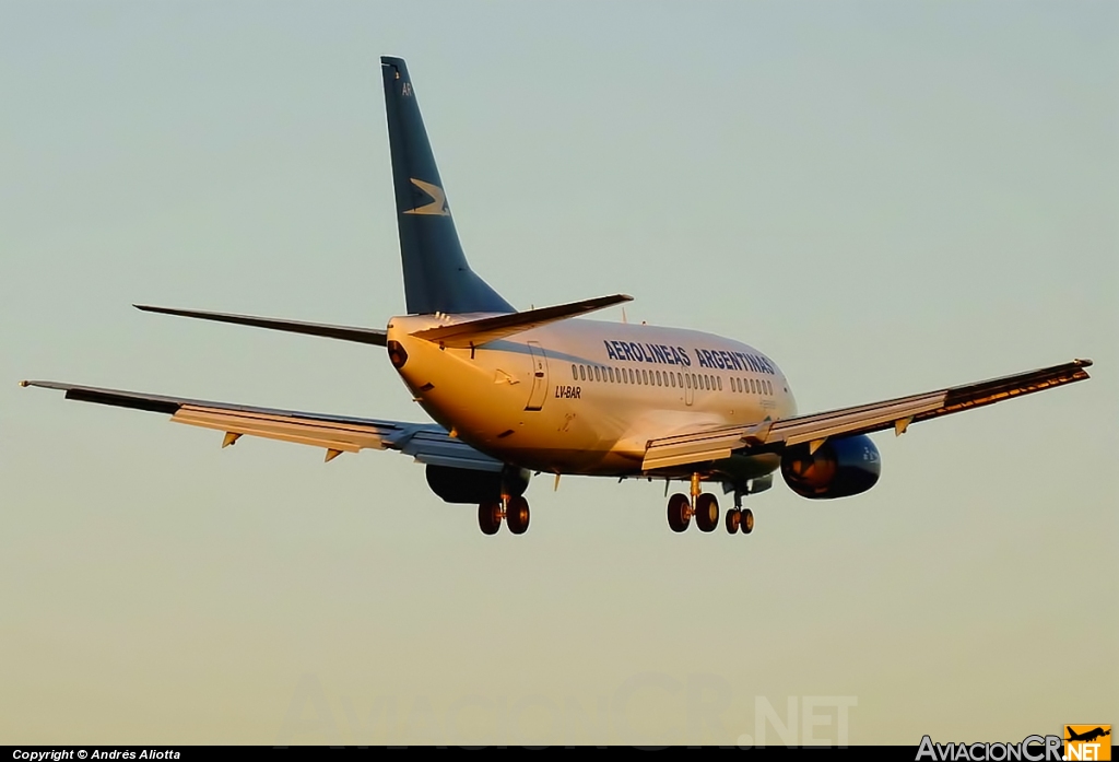 LV-BAR - Boeing 737-5H6 - Aerolineas Argentinas