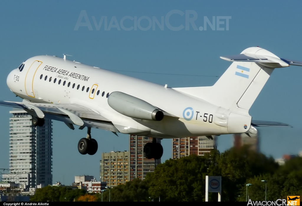 T-50 - Fokker F-28-1000 Fellowship - Argentina - Air Force