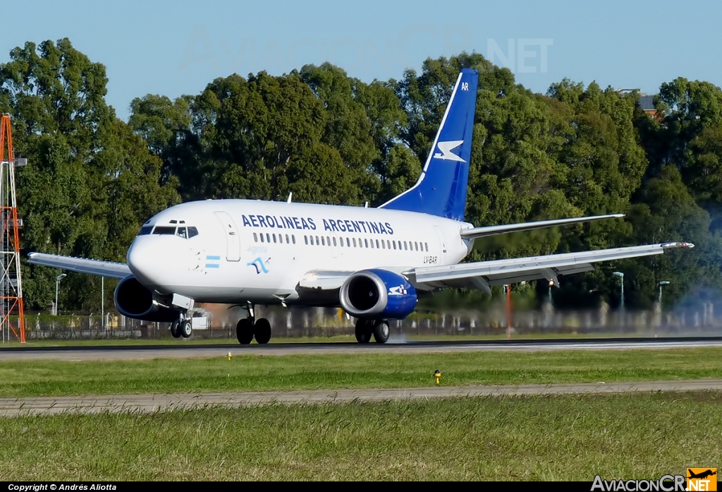 LV-BAR - Boeing 737-5H6 - Aerolineas Argentinas