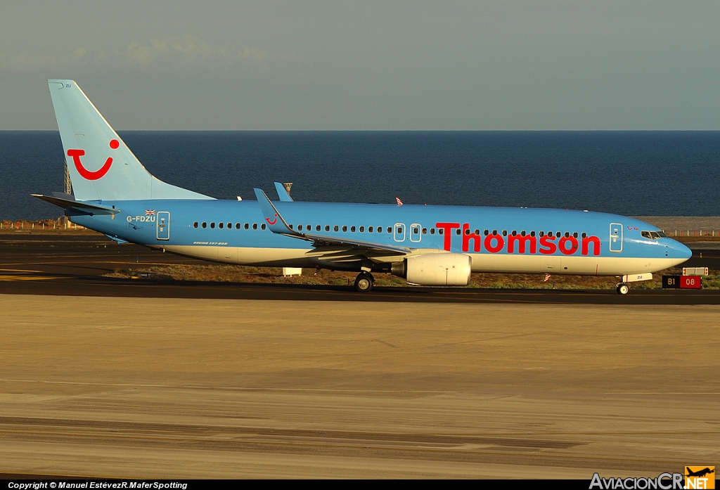 G-FDZU - Boeing 737-8K5 - Thomson Airways