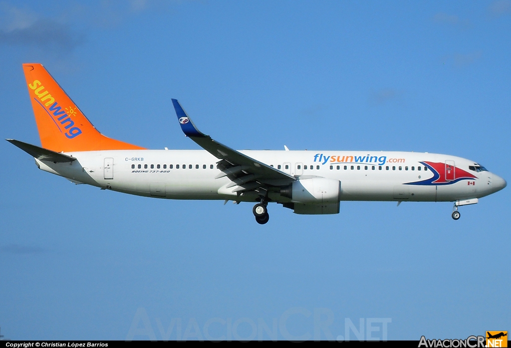 C-GRKB - Boeing 737-86Q - Sunwing Airlines