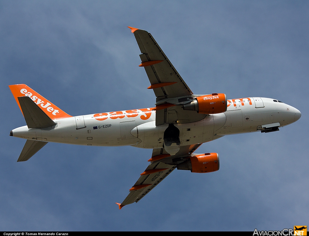 G-EZDP - Airbus A319-111 - EasyJet Airline