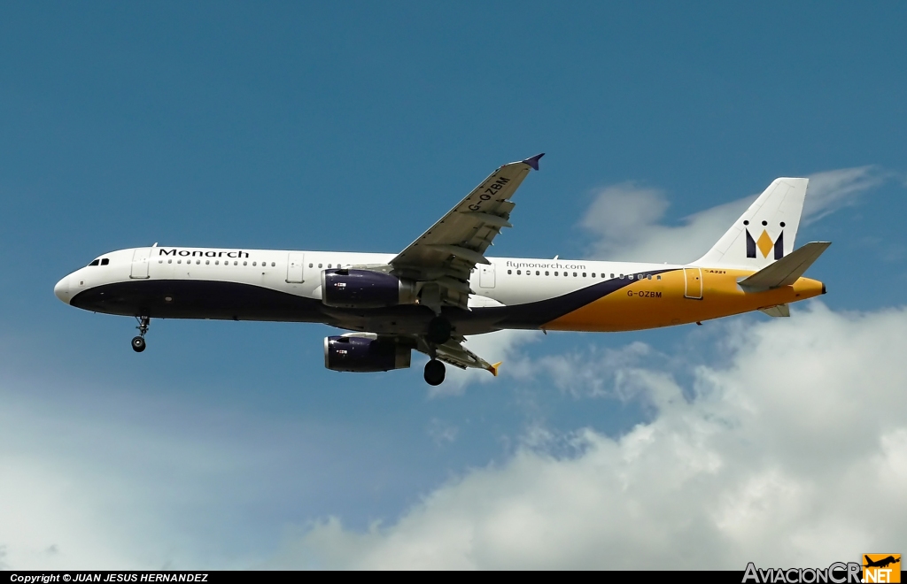 G-OZBM - Airbus A321-231 - Monarch Airlines