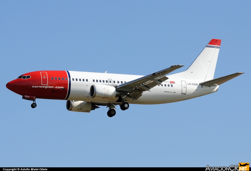 LN-KKN - Boeing 737-3Y0 - Norwegian Air Shuttle