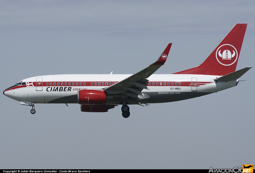OY-MRU - Boeing 737-73S - Cimber Sterling Airlines