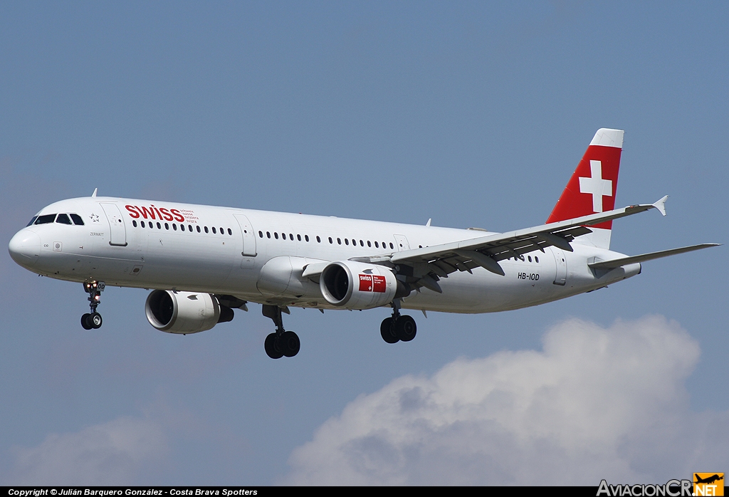 HB-IOD - Airbus A321-111 - Swiss International Air Lines