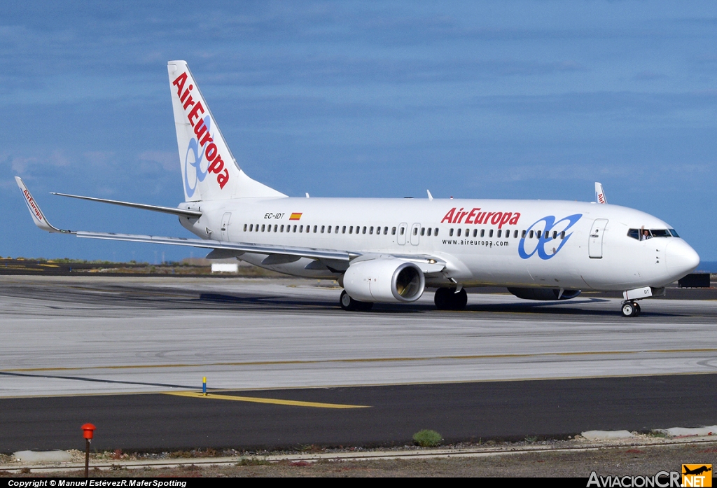 EC-IDT - Boeing 737-86Q - Air Europa