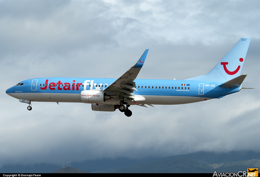 OO-JAD - Boeing 737-8K5 - Jetairfly