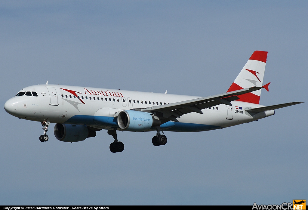 OE-LBT - Airbus A320-214 - Austrian Airlines