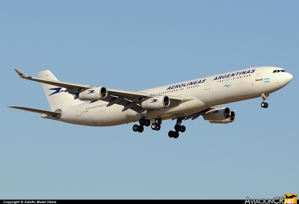 LV-CEK - Airbus A340-312 - Aerolineas Argentinas