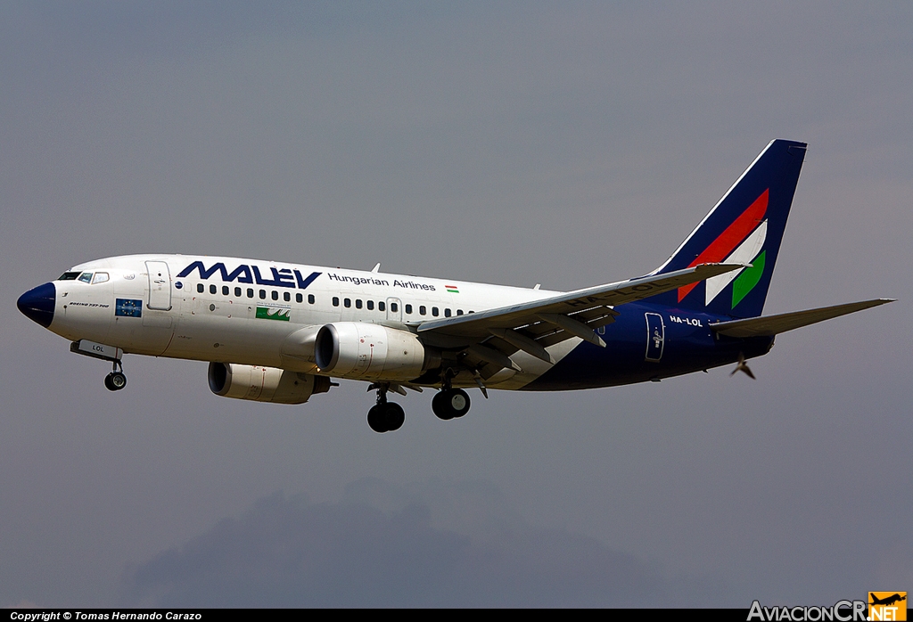 HA-LOL - Boeing 737-7Q8 - MALEV - Hungarian Airlines