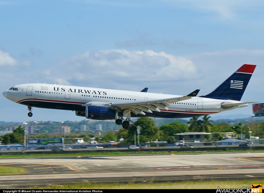 N281AY - Airbus A330-243 - US Airways