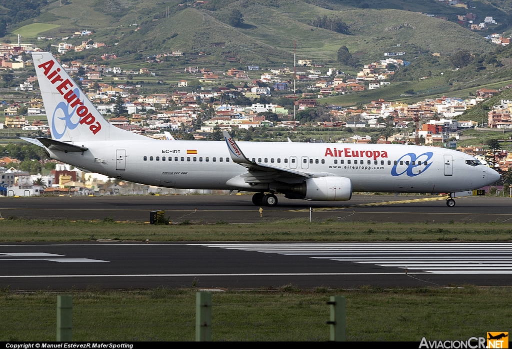 EC-IDT - Boeing 737-86Q - Air Europa