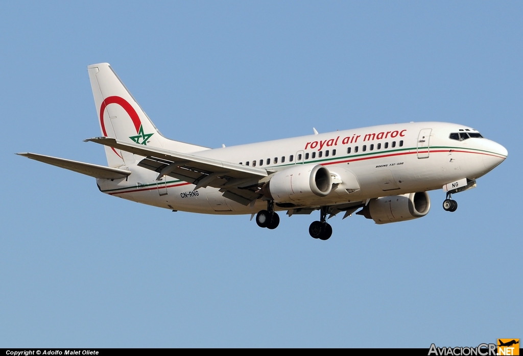 CN-RNG - Boeing 737-5B6 - Royal Air Maroc
