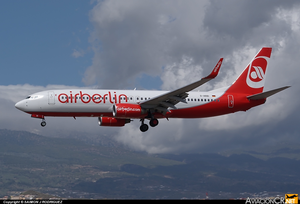 D-ABBI - Boeing 737-86J - Air Berlin