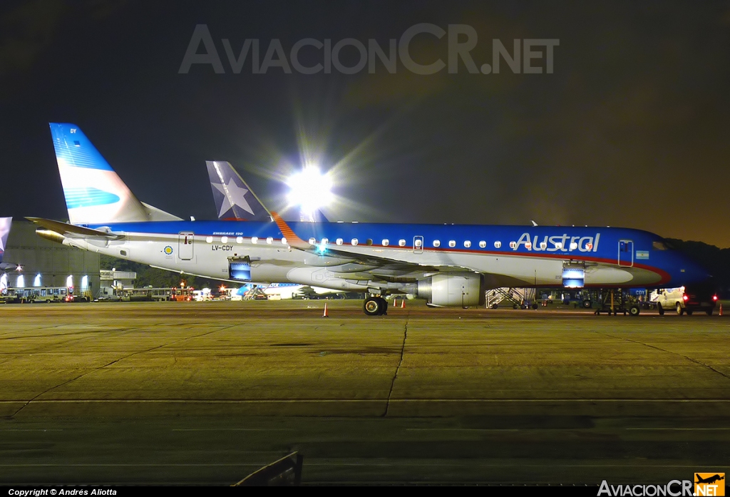 LV-CDY - Embraer 190-100IGW - Austral Líneas Aéreas