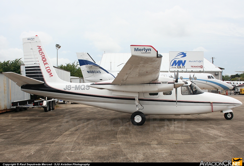 J8-MQS - Aero Commander 500B - Mustique Airways