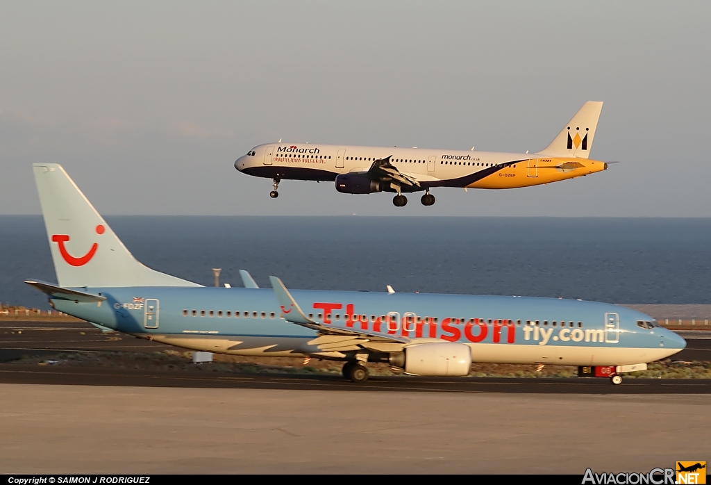 G-OZBP - Airbus A321-231 - Monarch Airlines