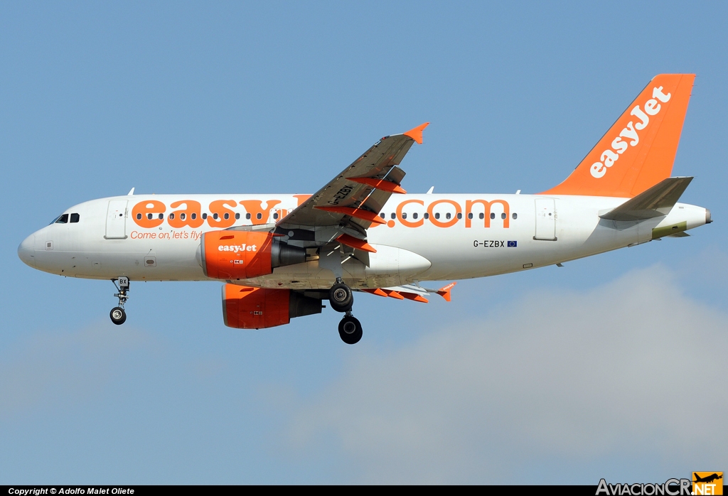 G-EZBX - Airbus A319-111 - EasyJet Airlines