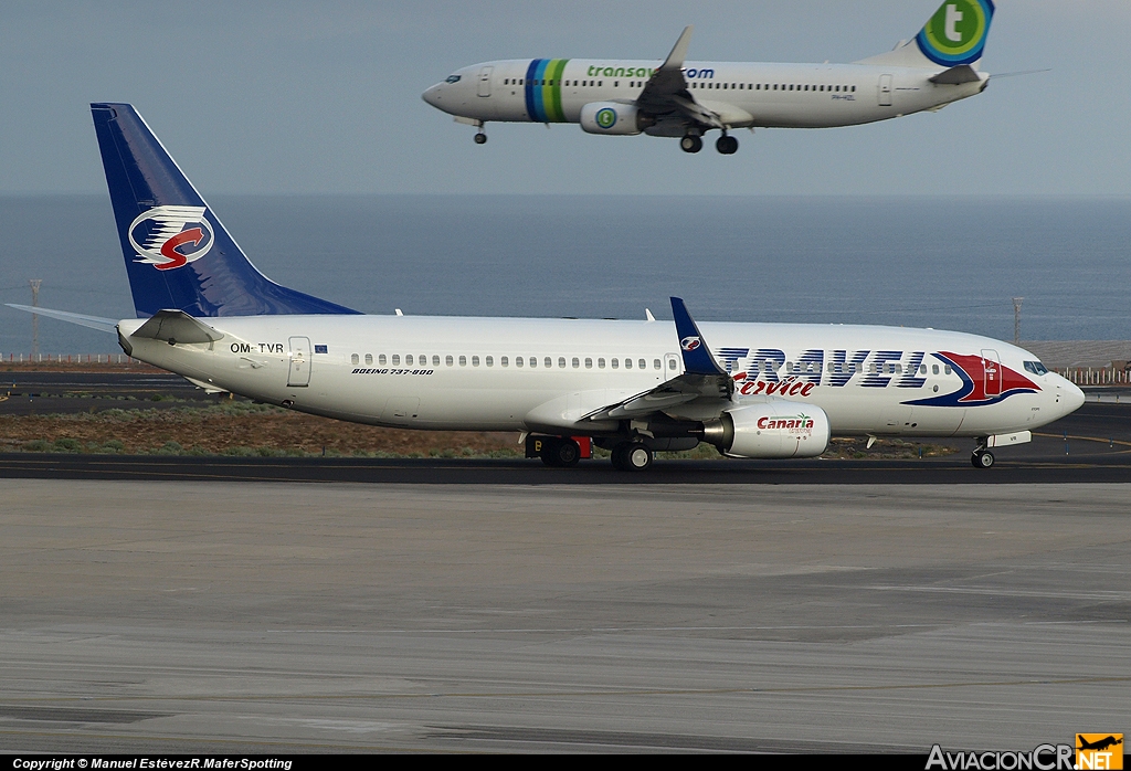 OM-TVR - Boeing 737-86N - Travel Service