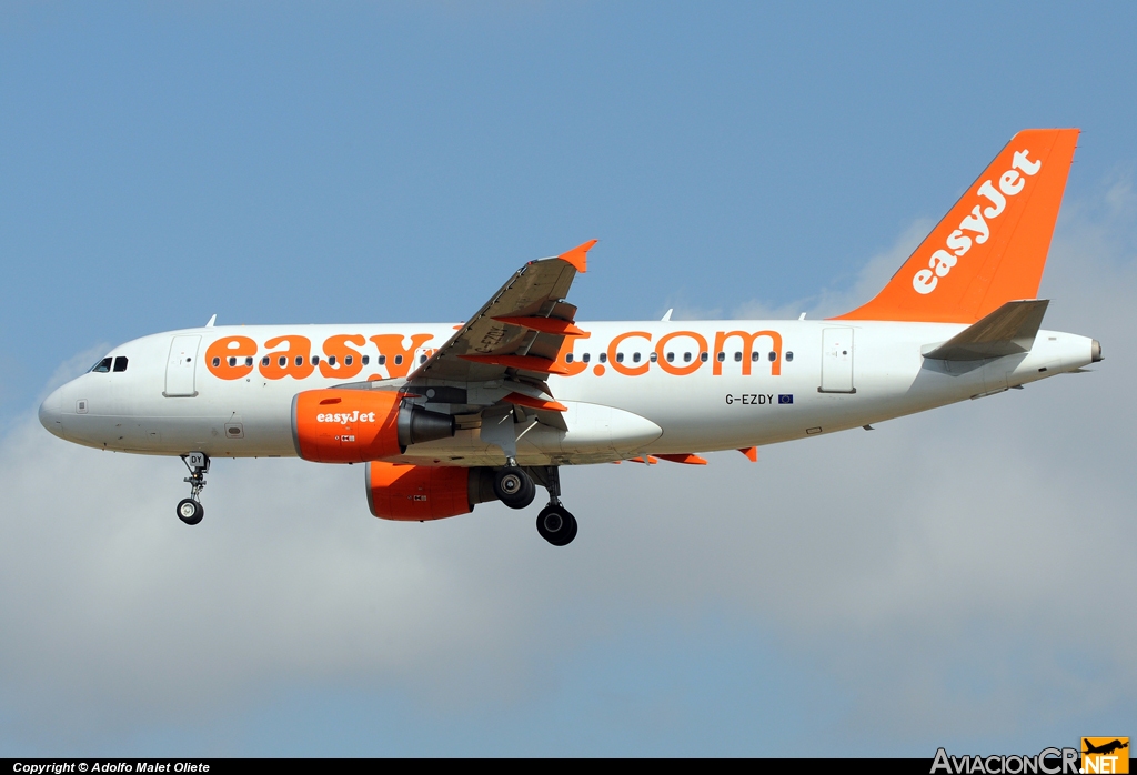 G-EZDY - Airbus A319-111 - EasyJet