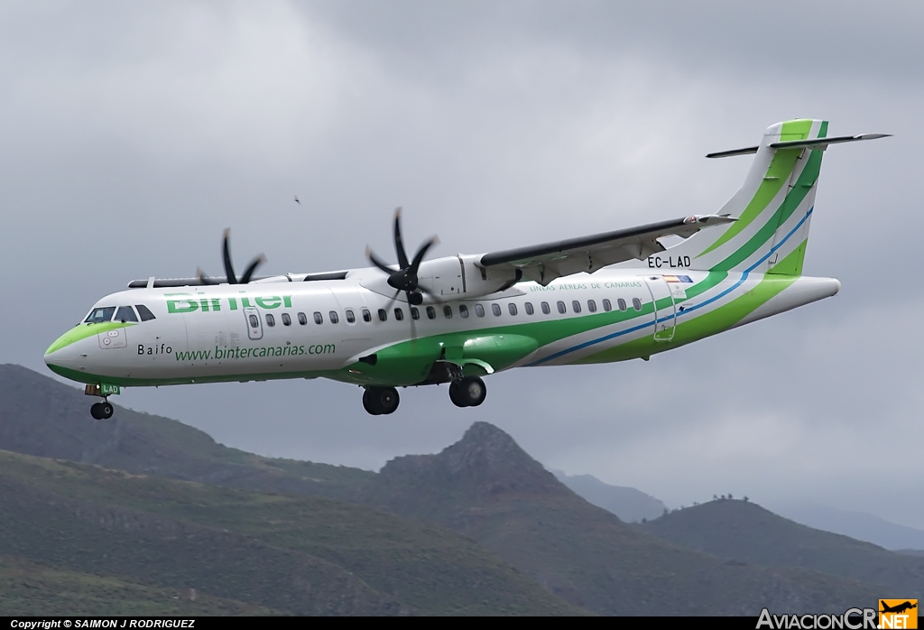 EC-LAD - ATR 72-212A - Binter Canarias