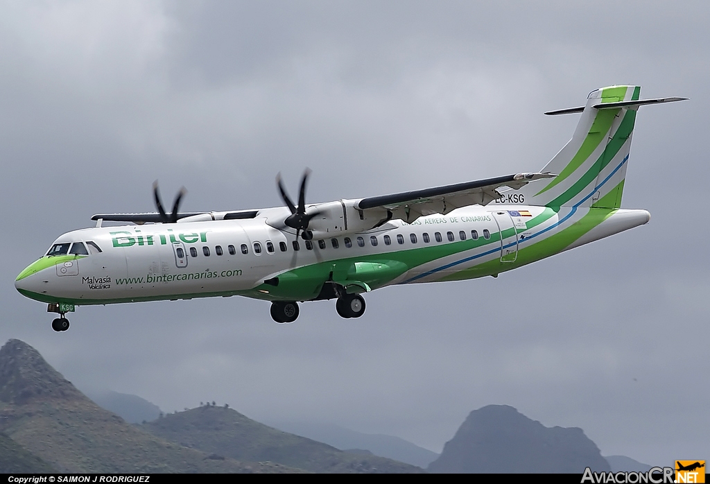 EC-KSG - ATR 72-212A - Binter Canarias