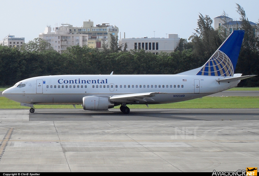 N12349 - Boeing 737-3T0 - Continental Airlines