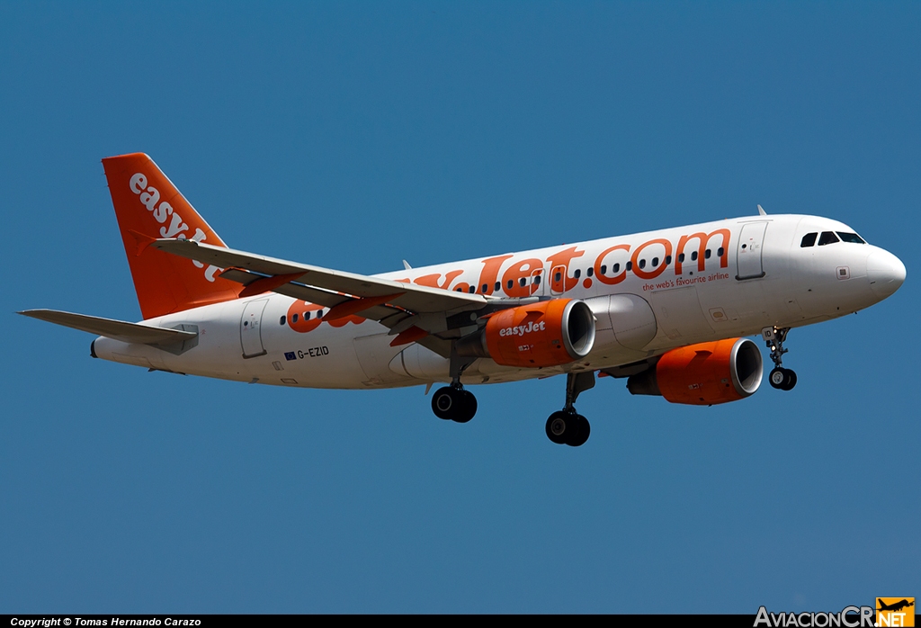 G-EZID - Airbus A319-111 - EasyJet Airline