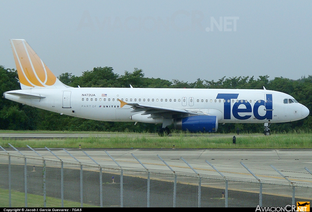 N472UA - Airbus A320-232 - TED