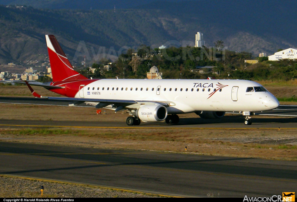 N985TA - Embraer 190-100IGW - TACA