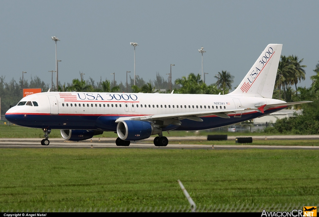 N263AV - Airbus A320-214 - USA 3000