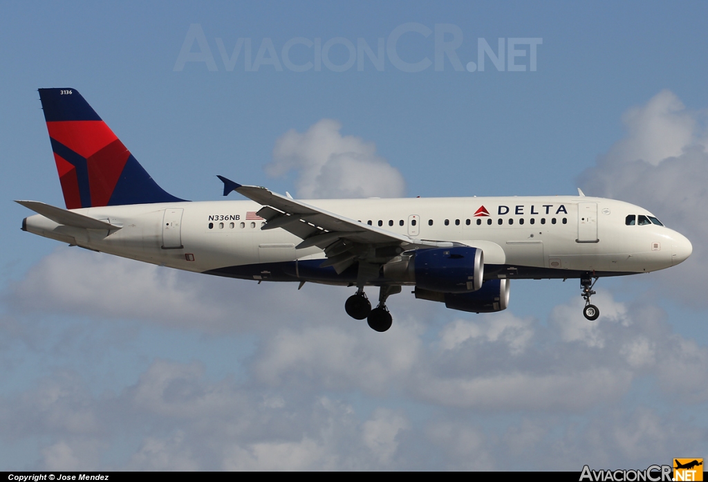 N336NB - Airbus A319-114 - Delta Air Lines