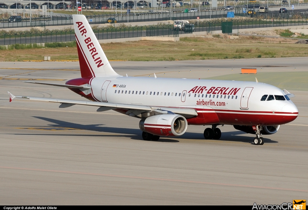 D-ABGA - Airbus A319-100 - Air Berlin