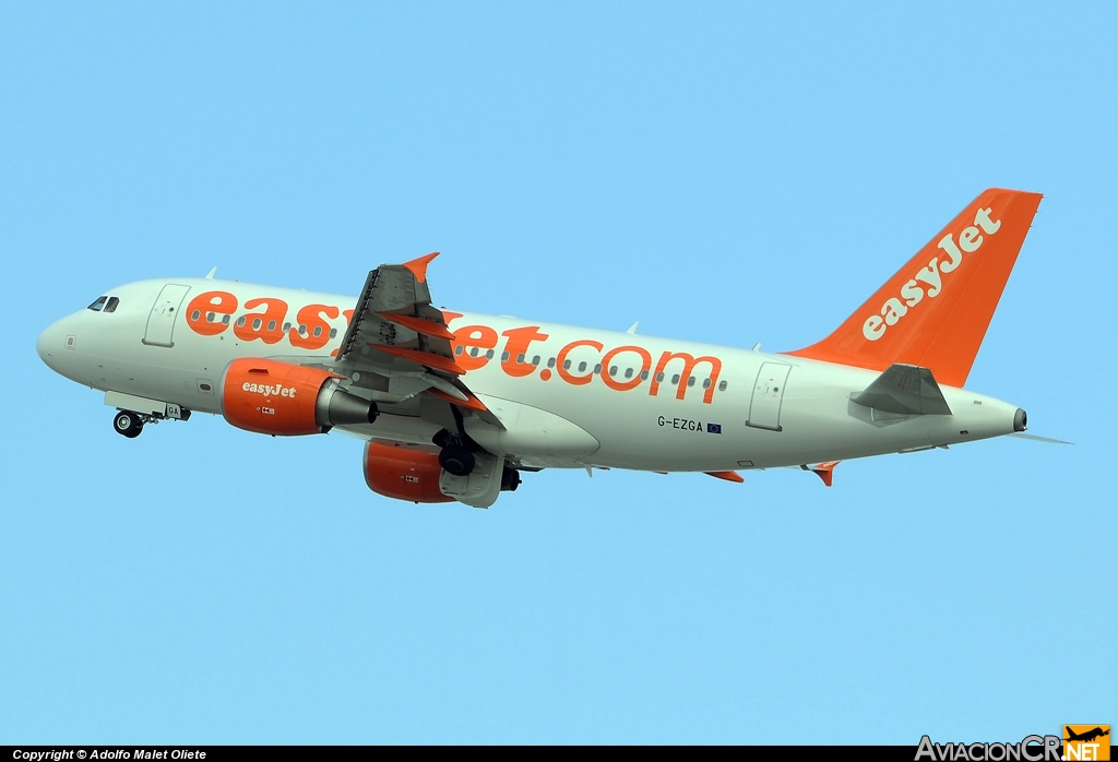 G-EZGA - Airbus A319-111 - EasyJet Airline