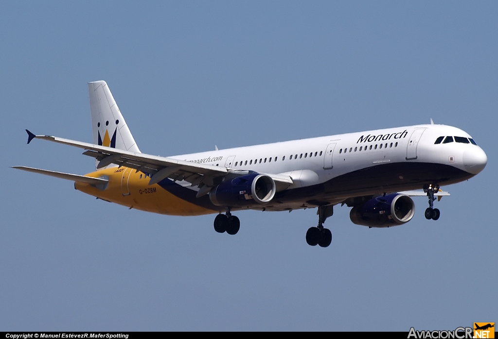 G-OZBM - Airbus A321-231 - Monarch Airlines
