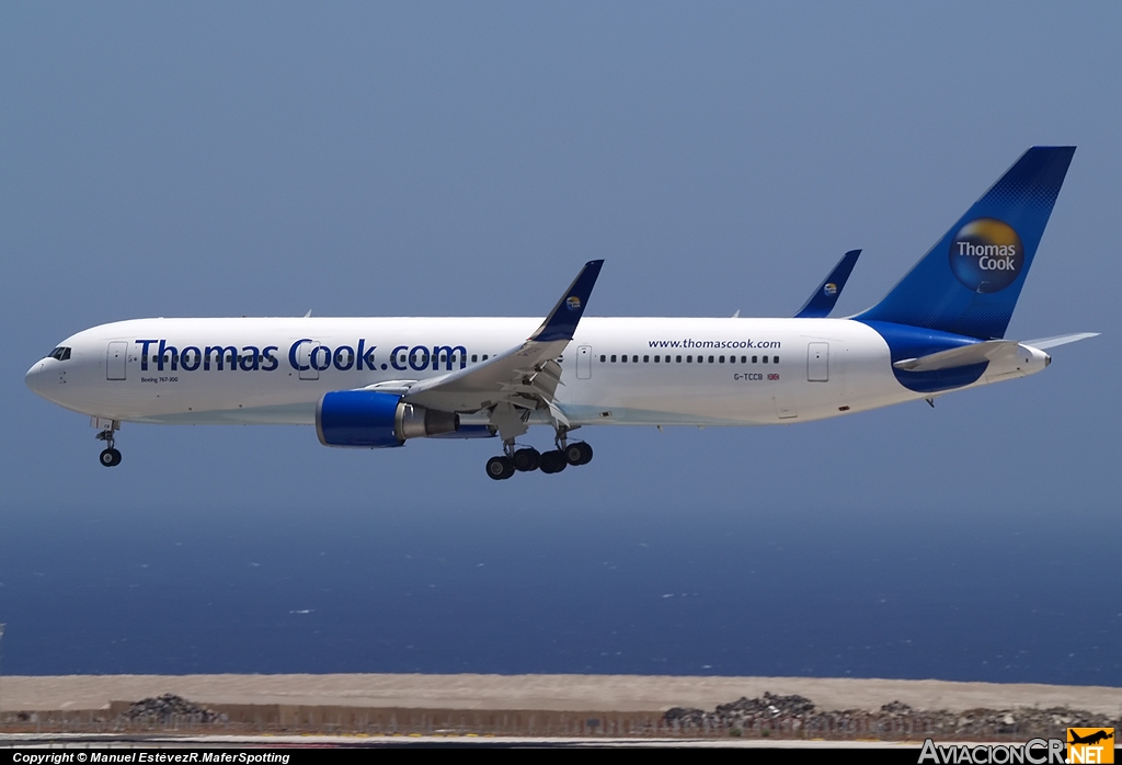 G-TCCB - Boeing 767-31K/ER - Thomas Cook Airlines