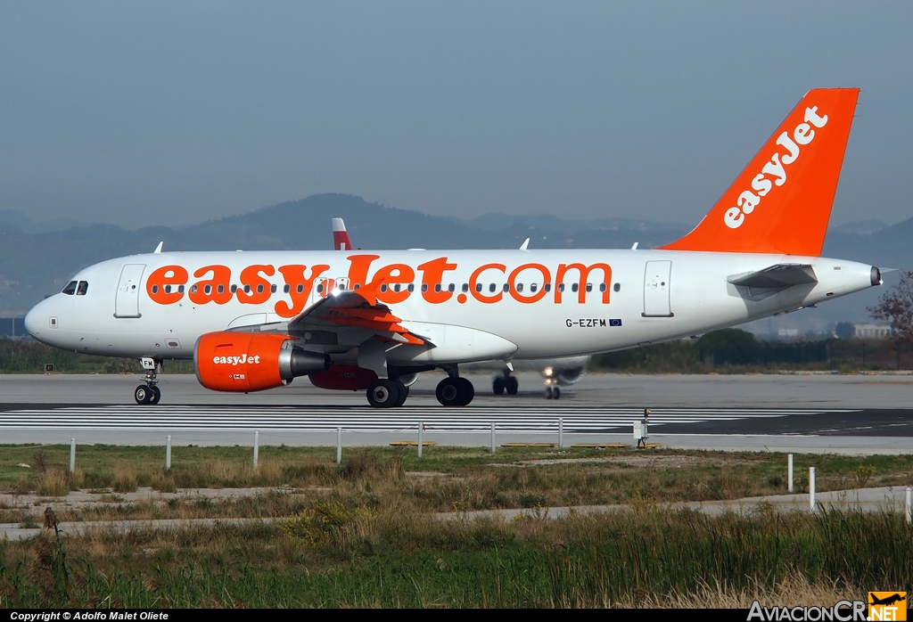 G-EZFM - Airbus A319-111 - EasyJet Airline