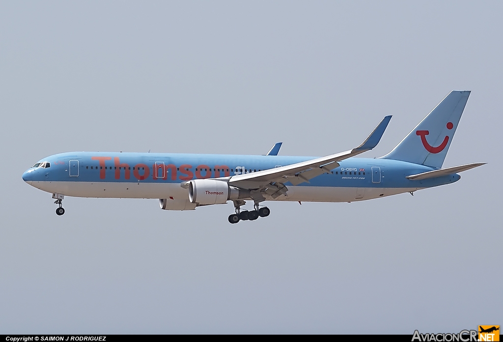 G-OBYG - Boeing 767-304/ER - Thomsonfly