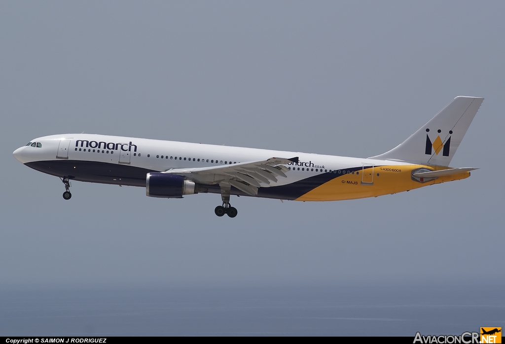 G-MAJS - Airbus A300B4-605R - Monarch Airlines