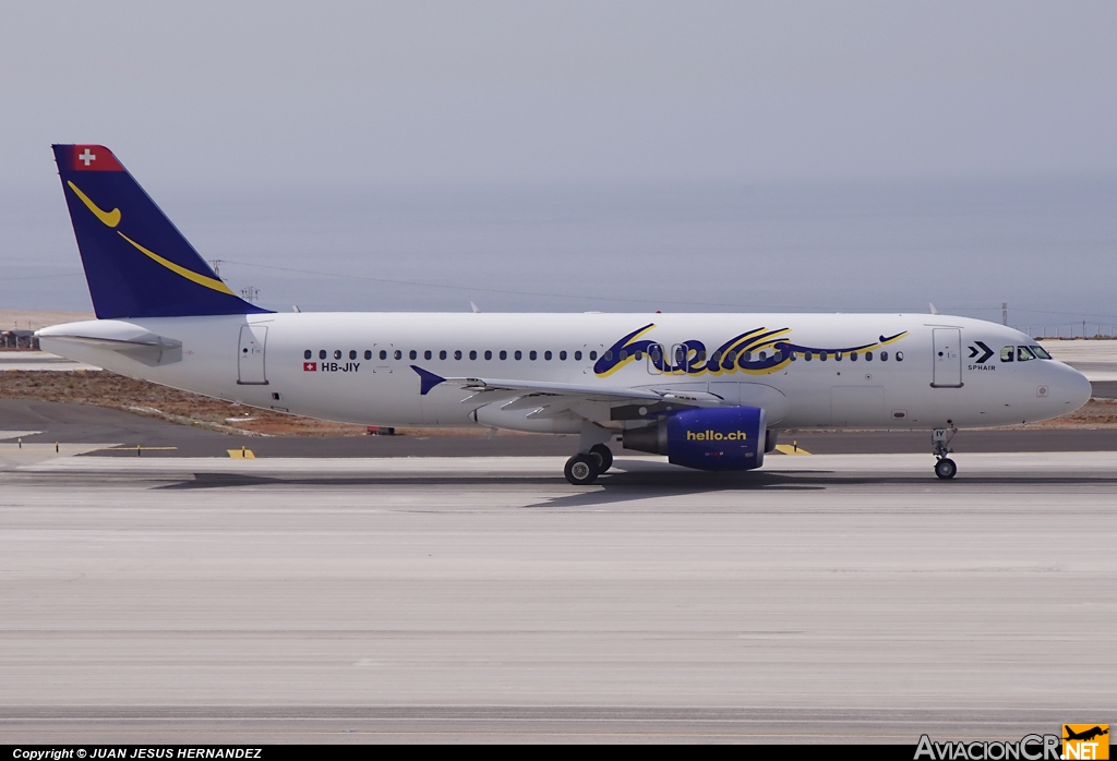 HB-JIY - Airbus A320-214 - Hello